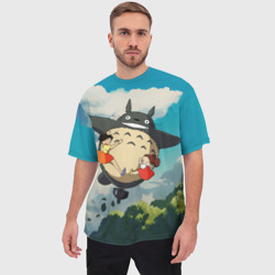 Мужская футболка oversize 3D Flight Totoro - фото 2