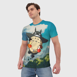Мужская футболка 3D Flight Totoro - фото 2