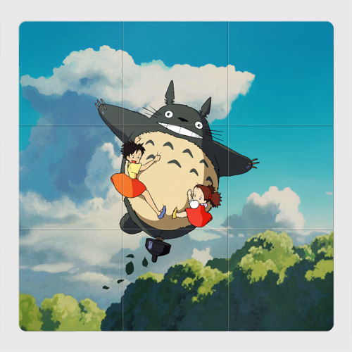Магнитный плакат 3Х3 Flight Totoro