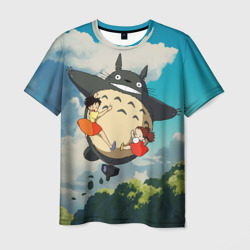 Мужская футболка 3D Flight Totoro