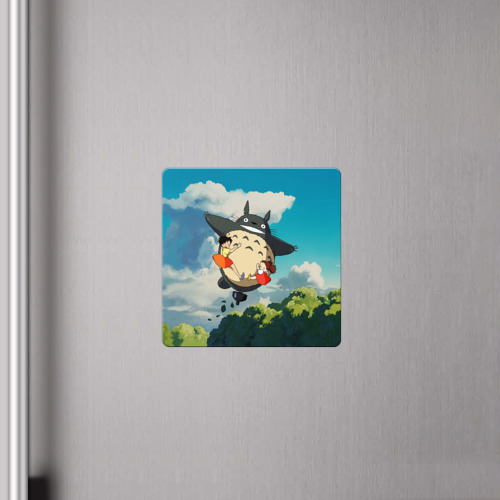 Магнит виниловый Квадрат Flight Totoro - фото 4