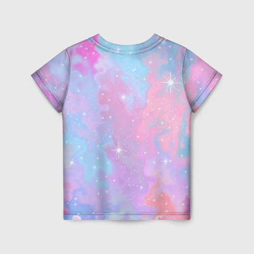 Детская футболка 3D Pink starry sky, цвет 3D печать - фото 2