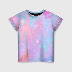 Детская футболка 3D Pink starry sky