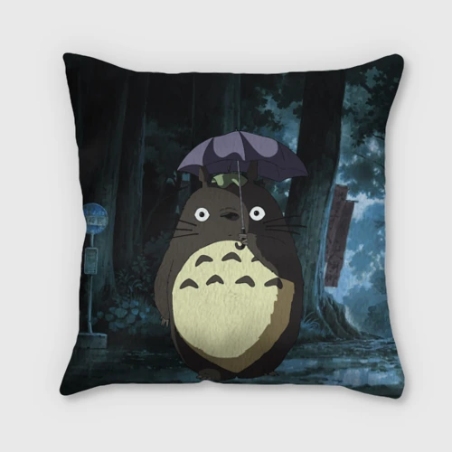 Подушка 3D Totoro in rain forest