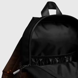 Рюкзак с принтом Экскалибур арт для ребенка, вид на модели спереди №4. Цвет основы: белый