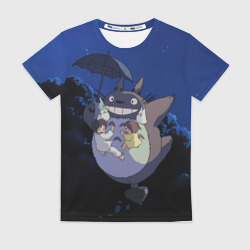 Женская футболка 3D Night flight Totoro