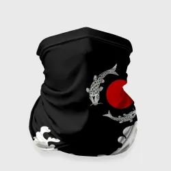 Бандана-труба 3D Волны и рыбки