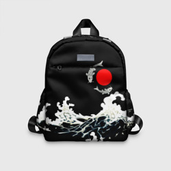 Детский рюкзак 3D Волны и рыбки