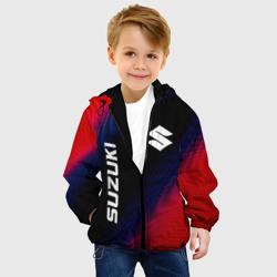 Детская куртка 3D Suzuki красный карбон - фото 2
