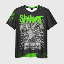 Мужская футболка 3D Slipknot green