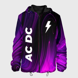 Мужская куртка 3D AC DC violet plasma