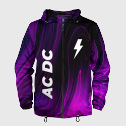 Мужская ветровка 3D AC DC violet plasma