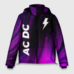 Мужская зимняя куртка 3D AC DC violet plasma