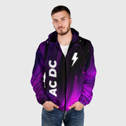 Мужская ветровка 3D AC DC violet plasma - фото 2