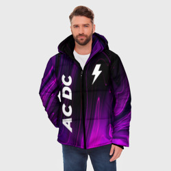 Мужская зимняя куртка 3D AC DC violet plasma - фото 2
