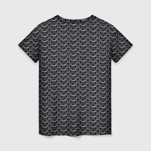Женская футболка 3D Кольчуга карбон проволока, цвет 3D печать - фото 2