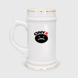 Кружка пивная Onyx logo black