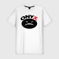 Мужская футболка хлопок Slim Onyx logo black