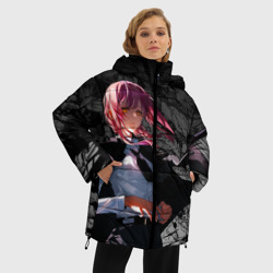 Женская зимняя куртка Oversize Демон контроля : Человек бензопила - фото 2