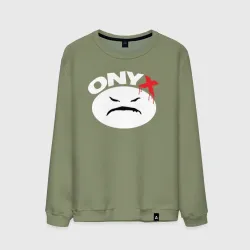 Мужской свитшот хлопок Onyx logo white