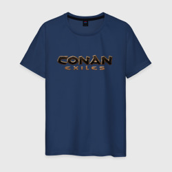 Мужская футболка хлопок Conan exiles logo