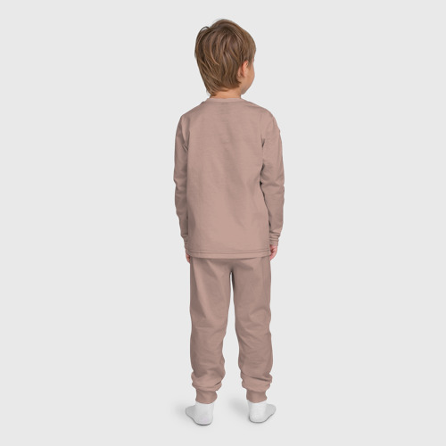 Детская пижама с лонгсливом хлопок Федеральное Бюро Контроля, цвет пыльно-розовый - фото 4