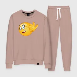 Женский костюм хлопок Эмодзи - ок