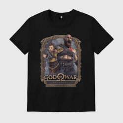 Мужская футболка хлопок Атрей и Кратос gow ragnarok