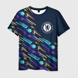 Мужская футболка 3D Chelsea градиентные мячи