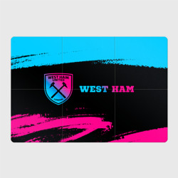 Магнитный плакат 3Х2 West Ham - neon gradient: надпись и символ