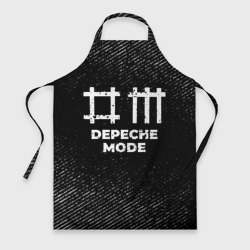 Фартук 3D Depeche Mode с потертостями на темном фоне