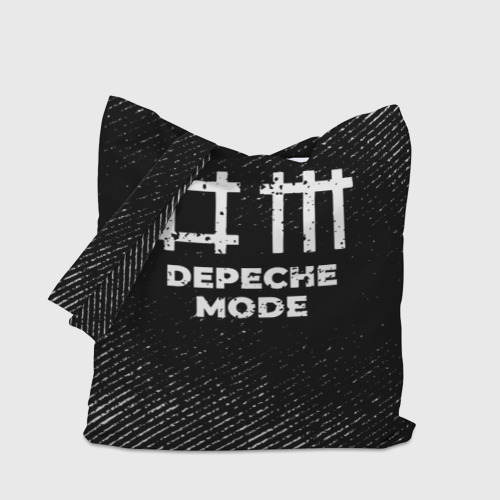 Шоппер 3D Depeche Mode с потертостями на темном фоне - фото 4