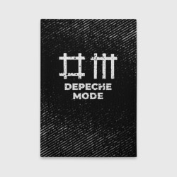 Обложка для автодокументов Depeche Mode с потертостями на темном фоне