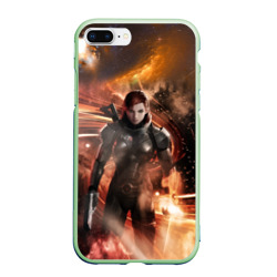 Чехол для iPhone 7Plus/8 Plus матовый Mass Effect N7 - Jane Shepard