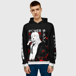 Мужская толстовка 3D Пауэр человек бензопила - Power Chainsaw man - фото 2