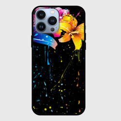Чехол для iPhone 13 Pro Max Цветные лилии