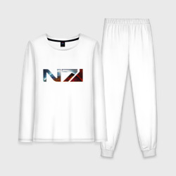 Женская пижама с лонгсливом хлопок Mass Effect N7 - Shooter