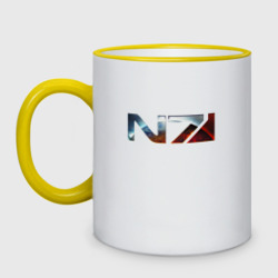 Кружка двухцветная Mass Effect N7 - Shooter