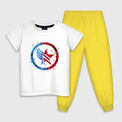 Детская пижама с белой футболкой Mass Effect Renegade - Paragon Combo