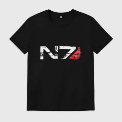 Мужская футболка хлопок Mass Effect N7 - Logotype