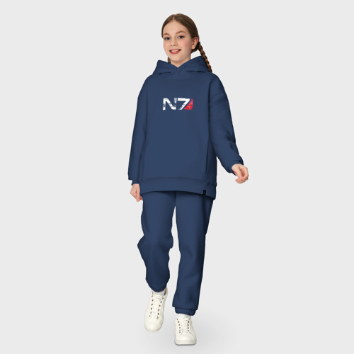 Детский костюм хлопок Oversize Mass Effect N7 - Logotype - фото 5