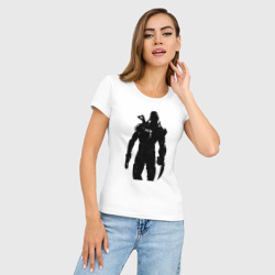 Женская футболка хлопок Slim Mass Effect N7 - Warrior - фото 2