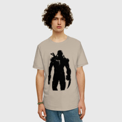 Мужская футболка хлопок Oversize Mass Effect N7 - Warrior - фото 2