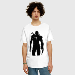 Мужская футболка хлопок Oversize Mass Effect N7 - Warrior - фото 2