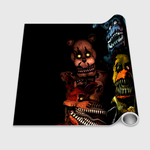 Бумага для упаковки 3D Five Nights at Freddy's аниматроники - фото 2