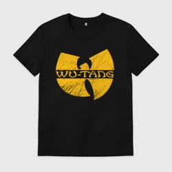 Мужская футболка хлопок Wu scratches logo