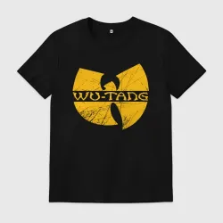 Мужская футболка хлопок Wu scratches logo