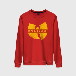 Женский свитшот хлопок Wu scratches logo