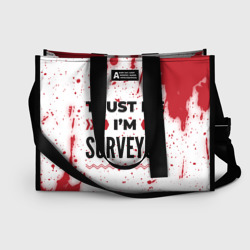 Сумка-шоппер 3D Trust me I'm surveyor white