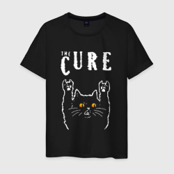 Мужская футболка хлопок The Cure rock cat